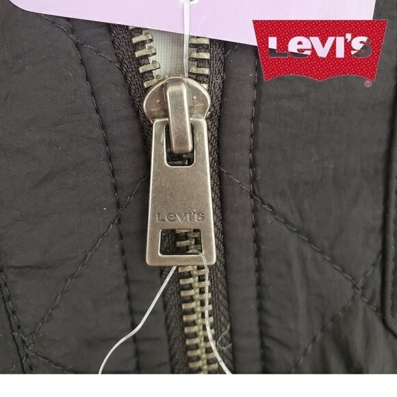 Levi's | Womens Lightweight Quilted Puffer Jacket | Black | XS - Picture 3 of 7